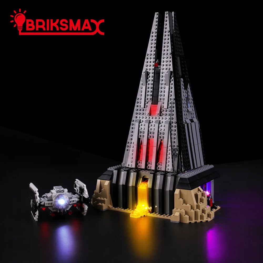 BriksMax светодиодный комплект для Дарта Вейдера замок, домик блоки совместимы с 75251(не включает модель