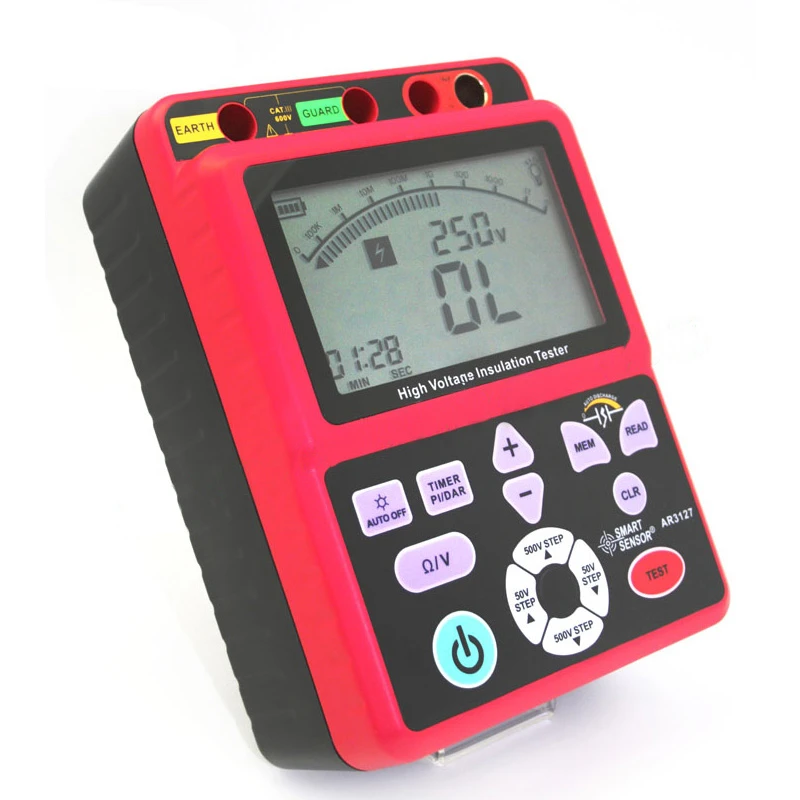 Цифровой тестер изоляционного сопротивления высокого напряжения AR3127 с умным