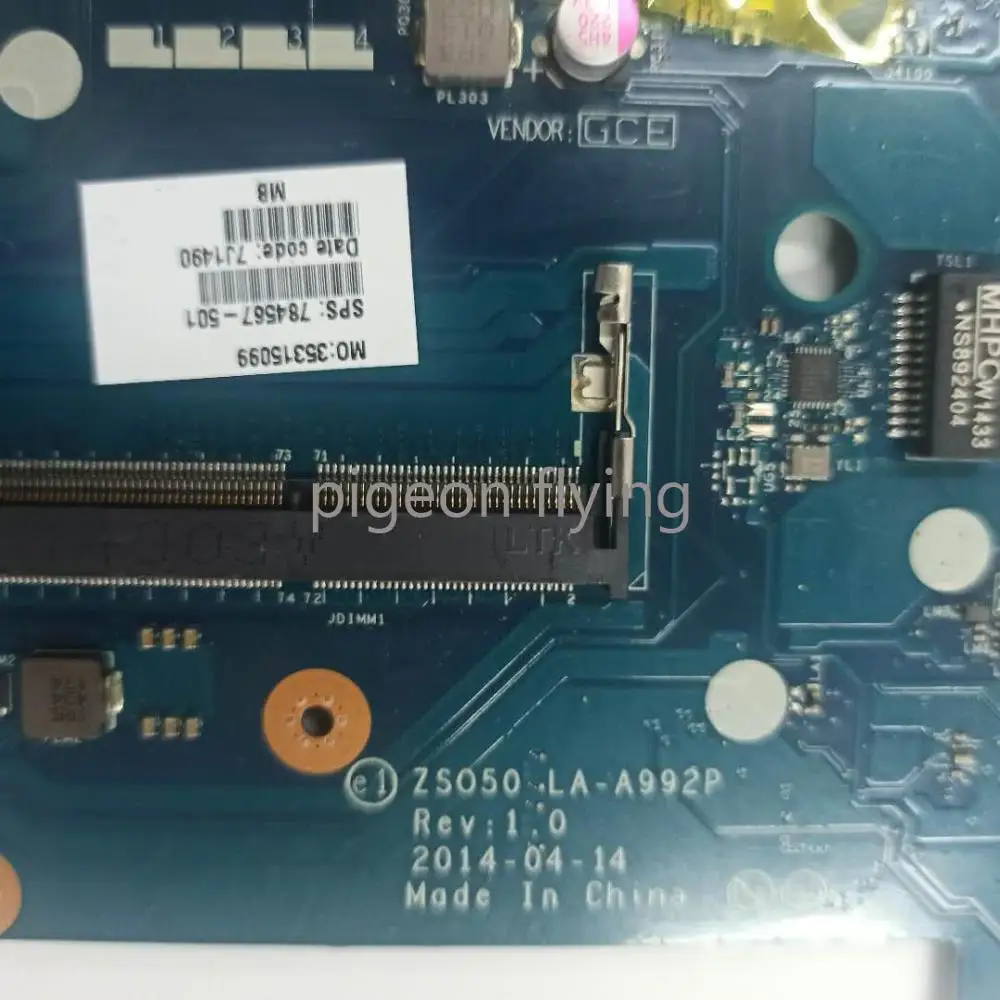 784567-501 for HP 15-R 15T-R motherboard mainboard ZSO50 LA-A992P CPU:i7-4510U DDR3 100% test OK | Компьютеры и офис