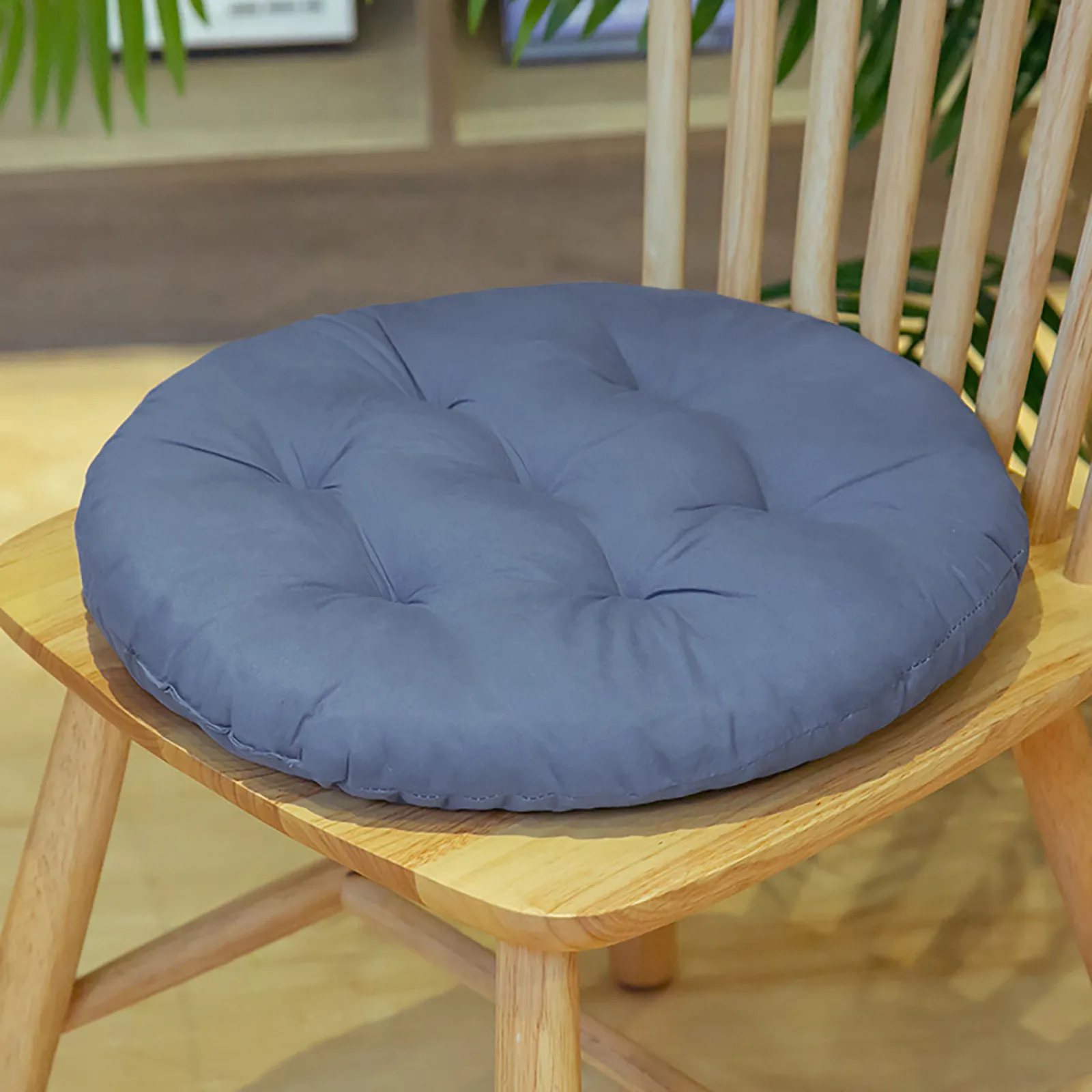 

Chair Cushion Round Cotton Upholstery Soft Padded Cushion Comfortable Leisure Pad Office Home Or Car Seat Cushion