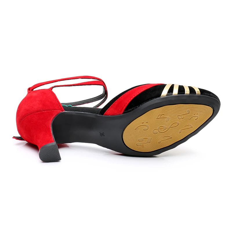 

Women's Latin Dance Shoes Ladies Ballroom Dance Shoes Girls Children Tango Heeled 3.5cm/5.5cm Heels Outdoor Modern Dancing Shoes