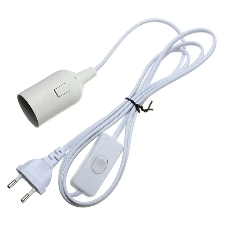 1 8 м Мощность Шнур кабель E27 основание светильника ЕС штекер светильник цоколь