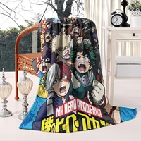 my hero academia blanket anime blankets soft plush flannel fleece throw blankets for couch sofa bedding living room