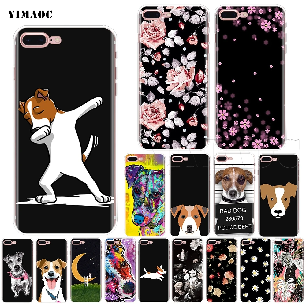 Мягкий силиконовый чехол YIMAOC джек рассел терьер для iPhone 11 Pro XS Max XR X 8 7 6 6S Plus 5 5s se |