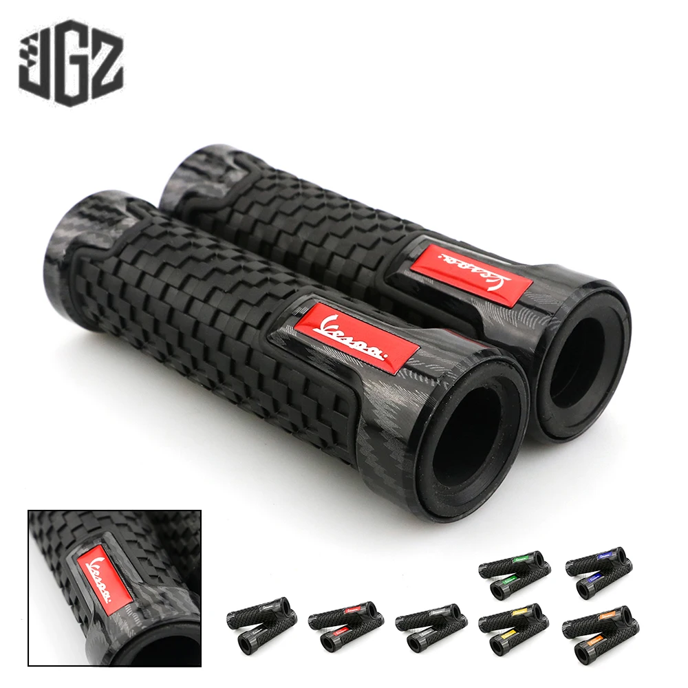 Мотоциклетные резиновые пластиковые Углеродные 22 мм рукоятки для Vespa GTS 300 250 125