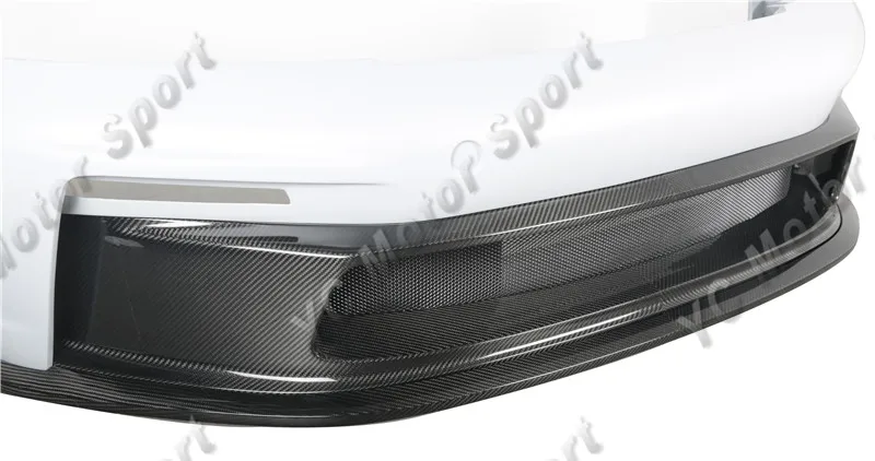 Передний бампер Dry Cabron &amp Portion с отделкой из углеродного волокна в стиле GT3