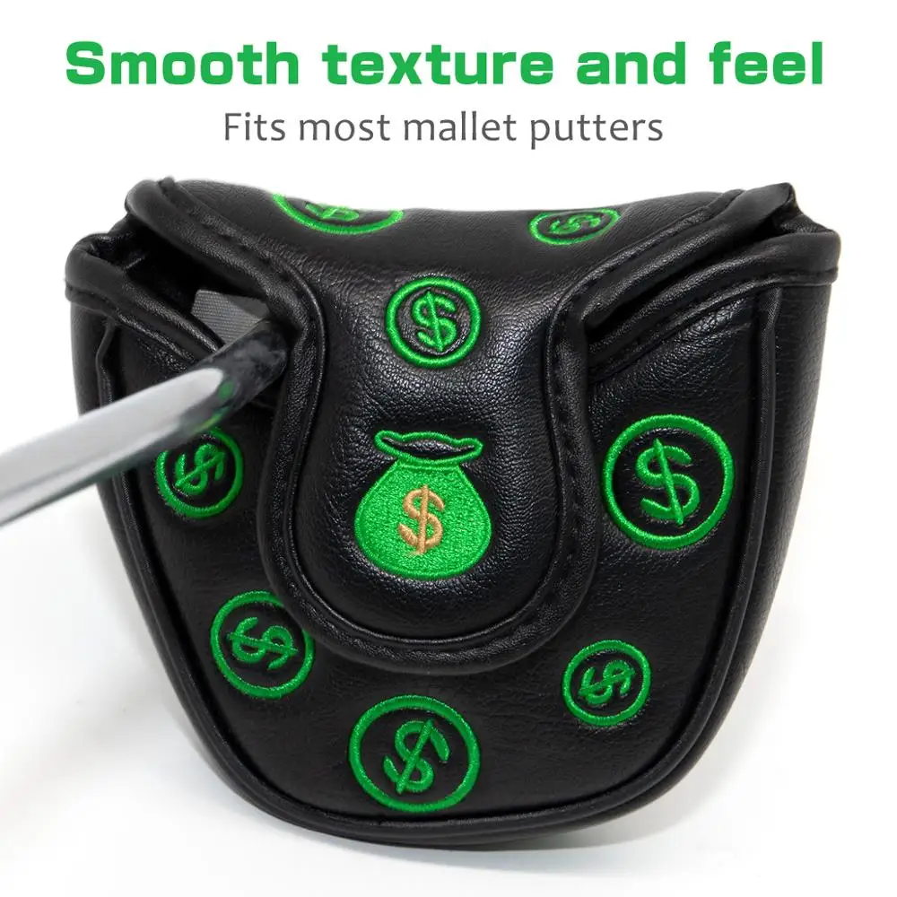 Чехол для клюшки гольфа чехол с магнитной серией долларов | Спорт и развлечения