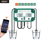 Цифровой Wi-Fi PH EC TDS соль SG. Измеритель температуры тестер качества воды 6-в-1 многофункциональный умный монитор управление через приложение вилка USEUUK