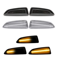 2x dynamic led side marker lights 12v flowing turn signal light side repeater panel lamp for opel vauxhall astra j k insignia b