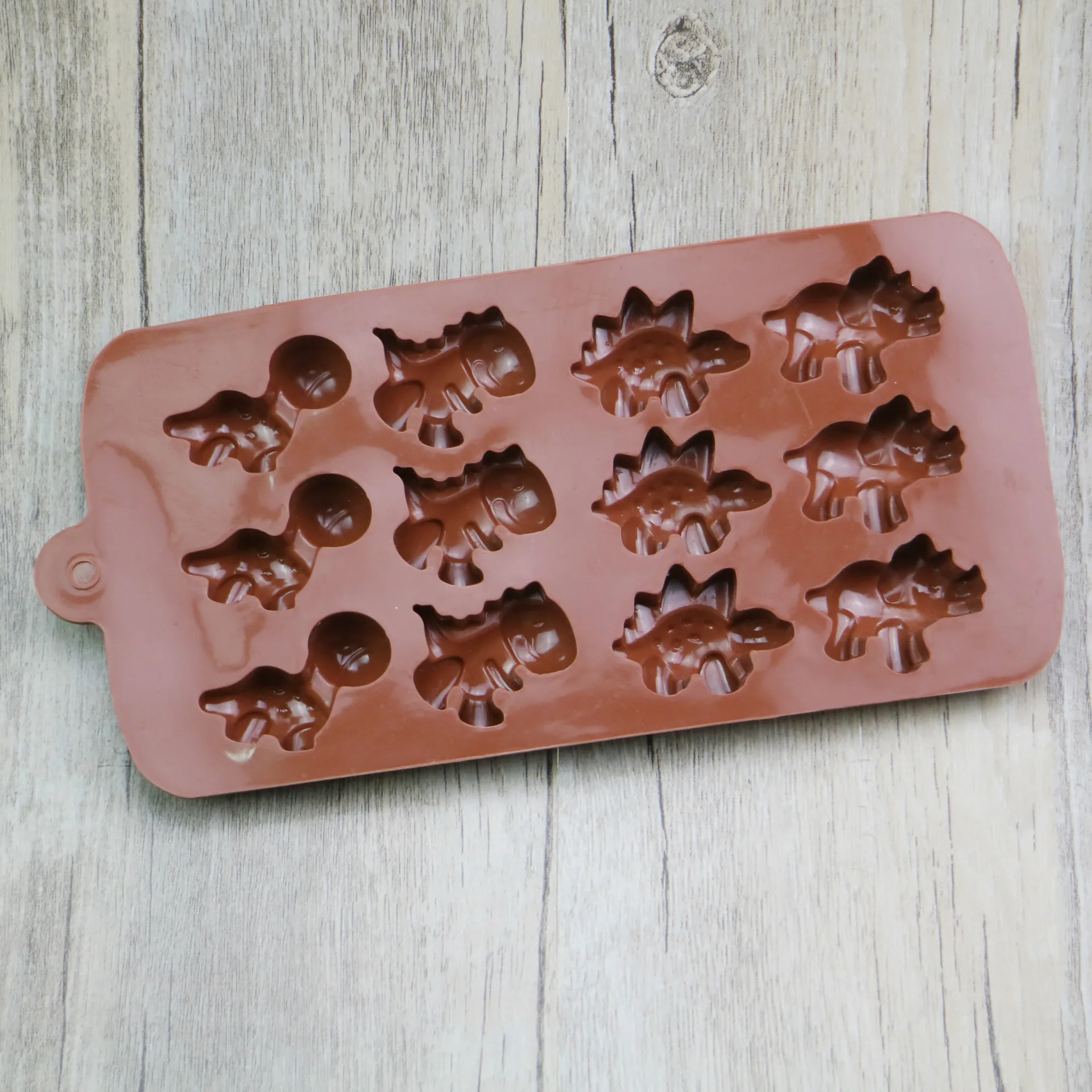 Силикагель 12 групп различных небольших динозавров форма для шоколада льда