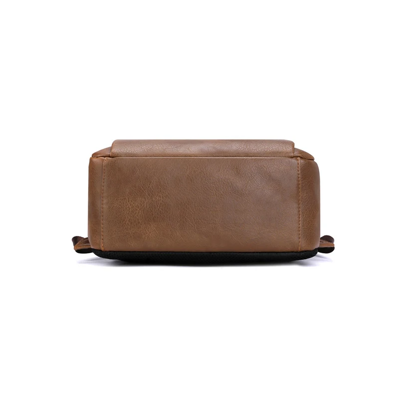 

Men's Backpack PU Leather Business Backpack Student School Bag Computer Bag Fashion Trend
