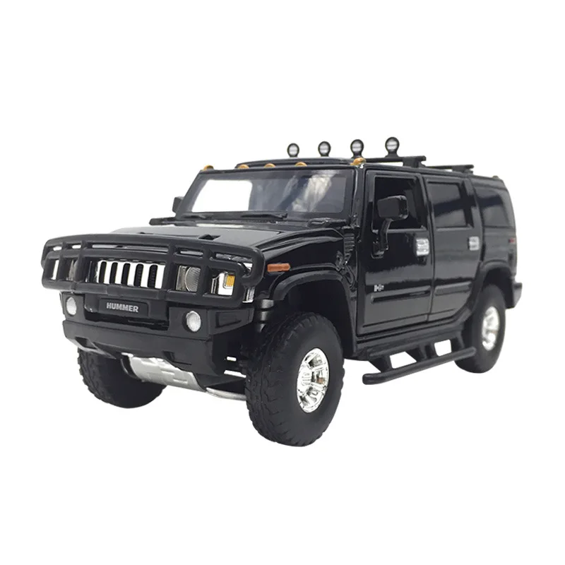 

Hot 1:32 Hummer H2 Metal Alloy Off-road Vehicle Model Simulator Model Car Boy Gift Pull Back Car 6 Open Door