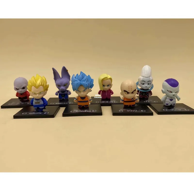8 шт./компл. Dragon Ball Goku Black Frieza Gotenks Piccolo Krillin trunks ПВХ фигурка Коллекционная модель