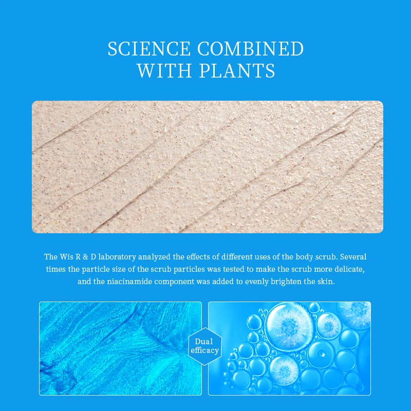 WIS 250 г Гладкий шелковистый скраб никотинамид уход за кожей отбеливание ремонт