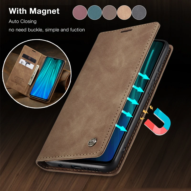 

Магнитный кожаный флип-чехол для XiaoMi RedMi Note 8 9 K20 K30 Pro, чехол-бумажник с кармашком для карт для XiaoMi Mi Note 10 9 9T, чехлы для телефонов, Coque