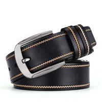 peikong cow genuine leather luxury strap male belts for men designer new fashion classice vintage pin buckle men high quality