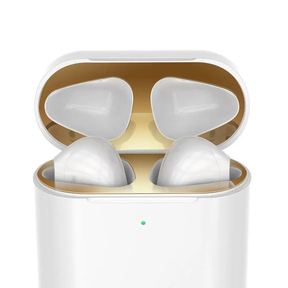 Металлическая Пылезащитная наклейка для Apple AirPods 1 2 чехол аксессуары
