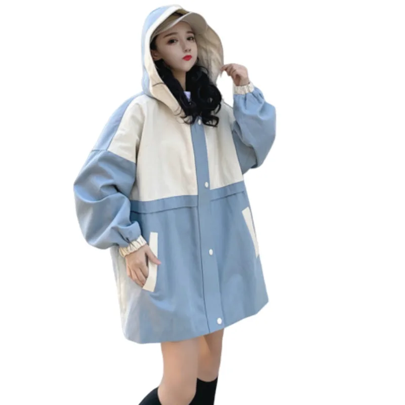 Женская свободная ветровка Bf Спортивная осенняя куртка уличная одежда размера