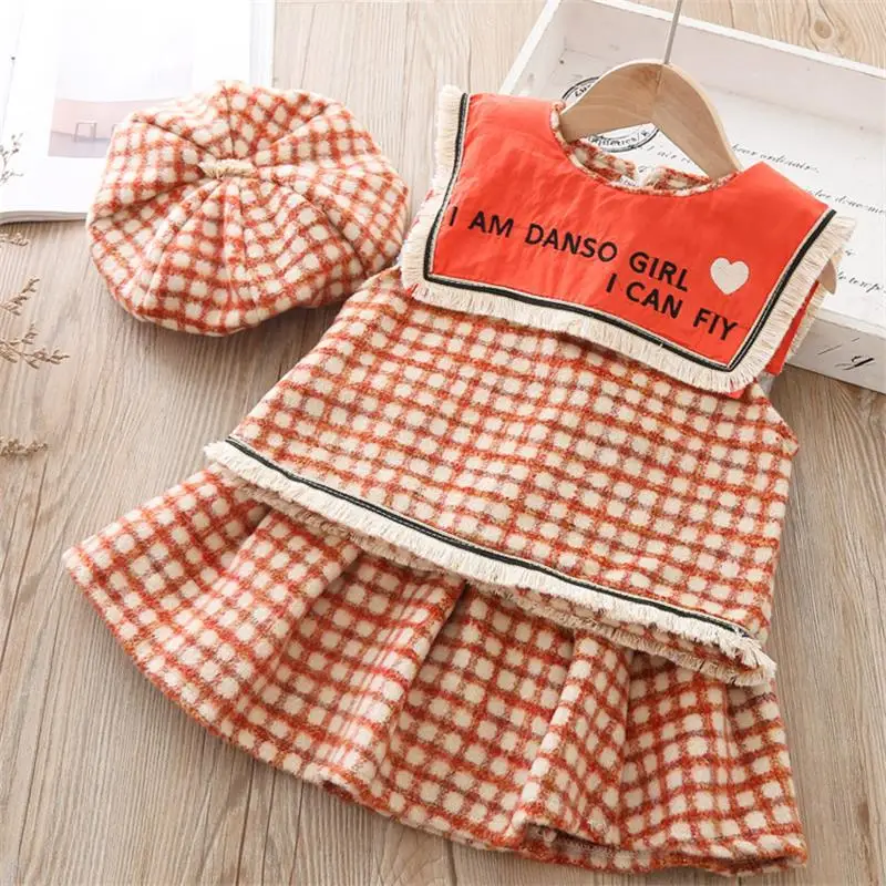 Детский костюм на весну и осень Новая Милая юбка в Корейском стиле с кукольным