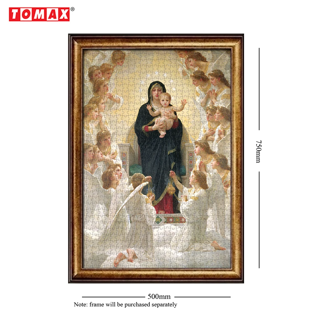 Дева с ангелами 1000 Сделай Сам Пазлы для взрослых снятие стресса искусственная