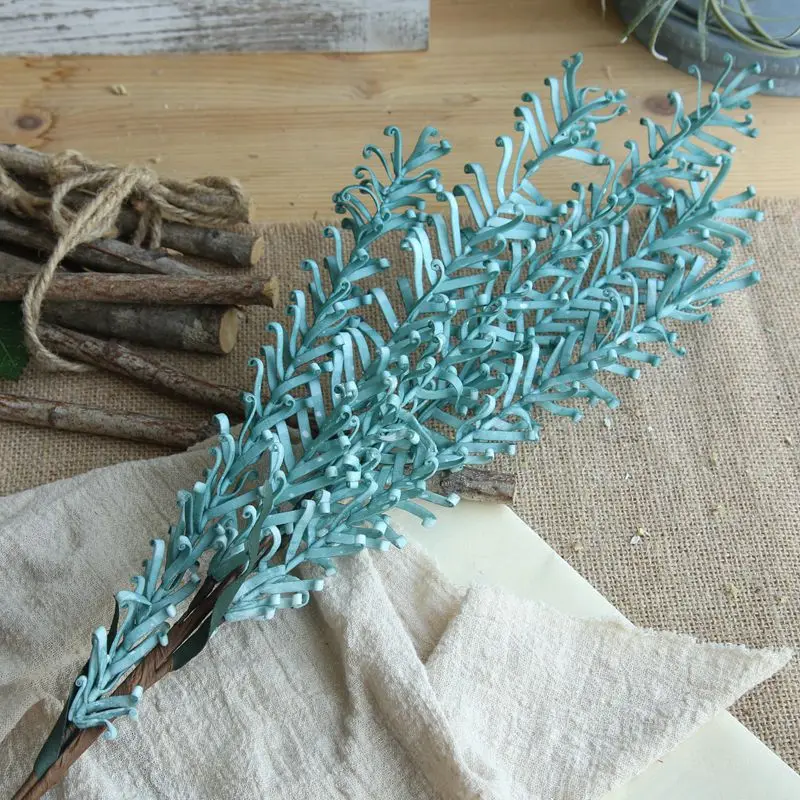 1 шт. ПЭ пена Феникс хвост папоротник искусственный цветок из пластика Сделай Сам