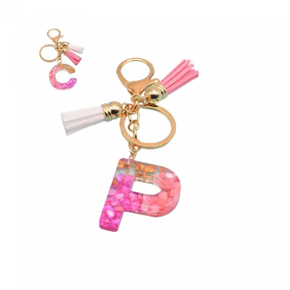 Отличный брелок для ключей декоративный многоцветный с инициалом алфавитом