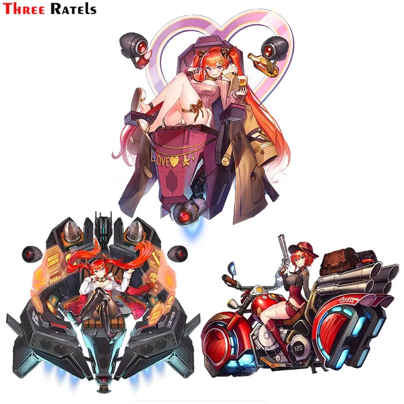 

Три Ratels F17 крутая аниме девушка Мэй доом последнее происхождение для macbook Наклейка Автомобильные Колесные наклейки автомобильные аксессуары ПВХ наклейки для ноутбука