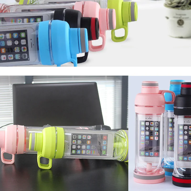 

Multifunctional Portable Drinking Bottle Leakproof Sealed Cup Phone Invisible ALS88