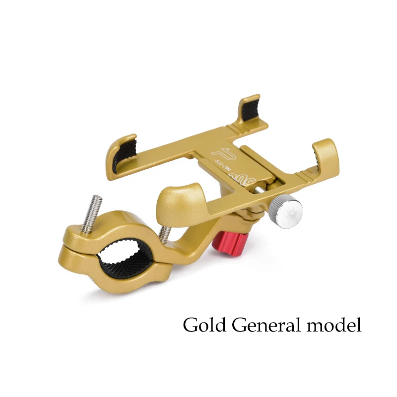 Gold-SJJ299 Алюминиевый держатель URANT для мотоцикла с поворотом на 360 градусов, крепление на руль велосипеда для мобильного телефона, подставка для телефона с gps - Цвет: Gold-SJJ299