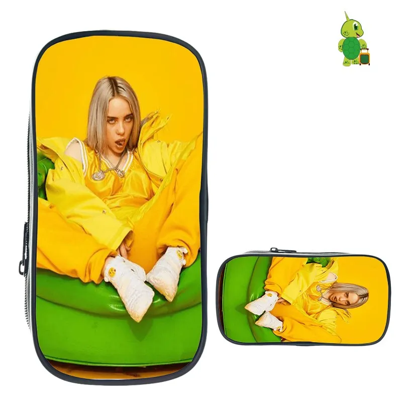 12 Billie Eilish пеналы для девочек-подростков, косметички, школьные принадлежности, канцелярские принадлежности, сумка для хранения, Billie Eilish, хип-хоп, косметичка - Цвет: 12