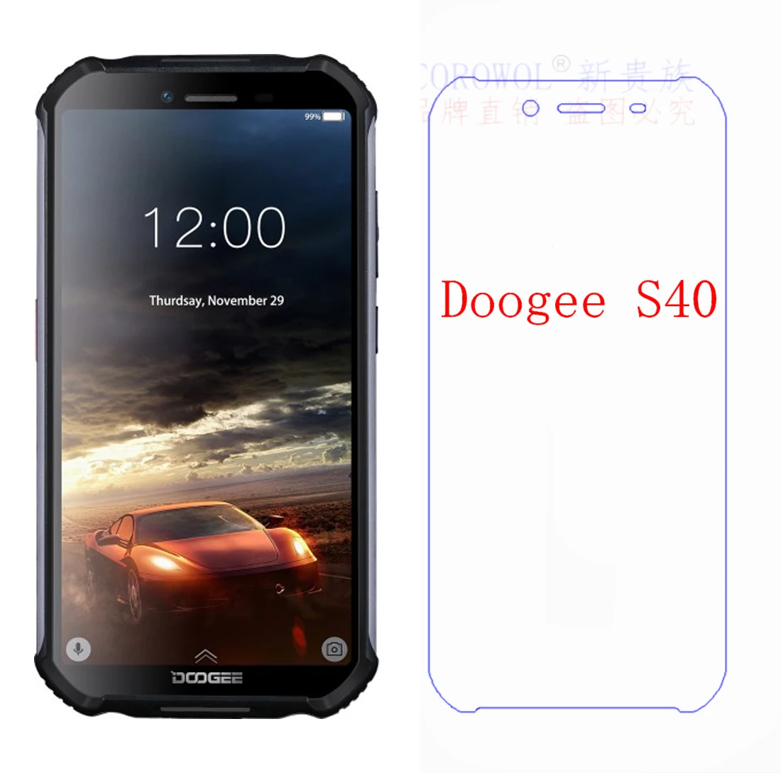 Закаленное стекло Для Doogee S40 защита экрана 5 дюйма 2.5D 9H Премиум Защитная пленка |