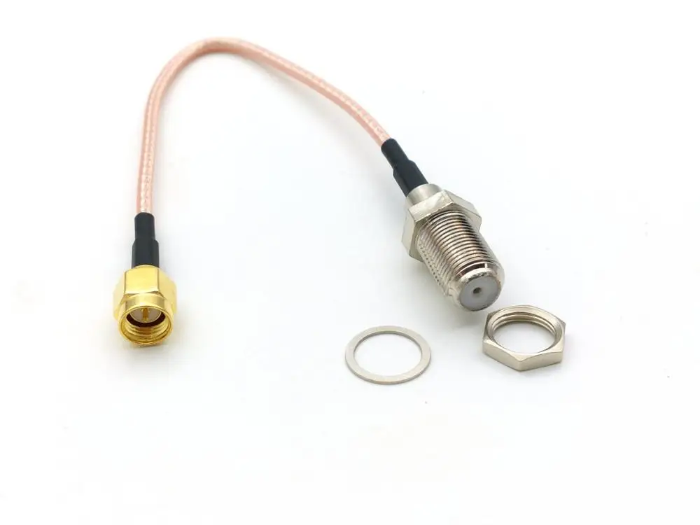 20 шт. F мама гайка перегородка к SMA папа RF Coax RG316 кабель|bulkhead| |