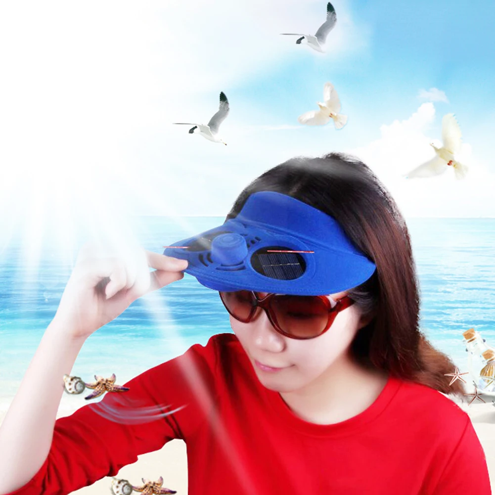 Солнечный Мощность солнце Бейсбол Шапки с охлаждающим вентилятором Для женщин