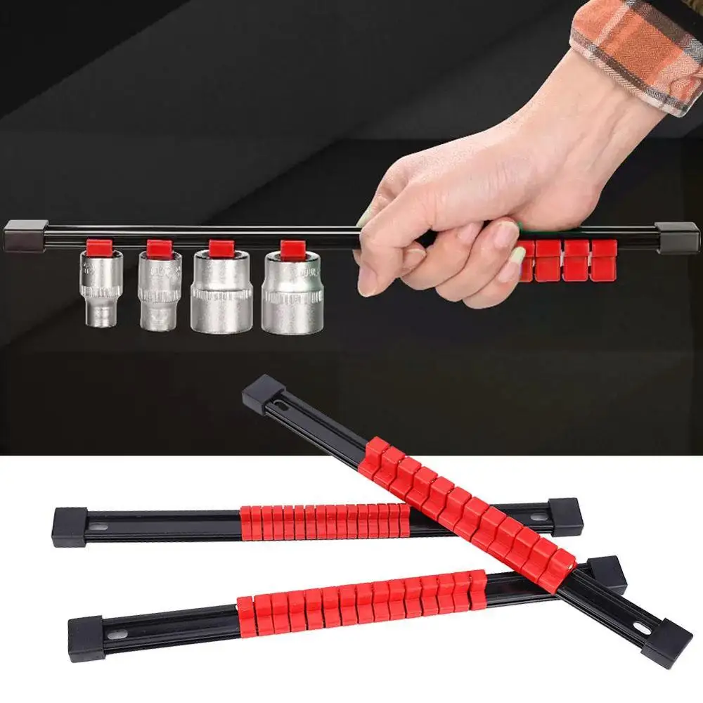 3pcs Socket Rack 1/2 3/8 1/4 Inch Plastic Tray Rail Organizer Shelf Stand Wrench Holders | Инструменты
