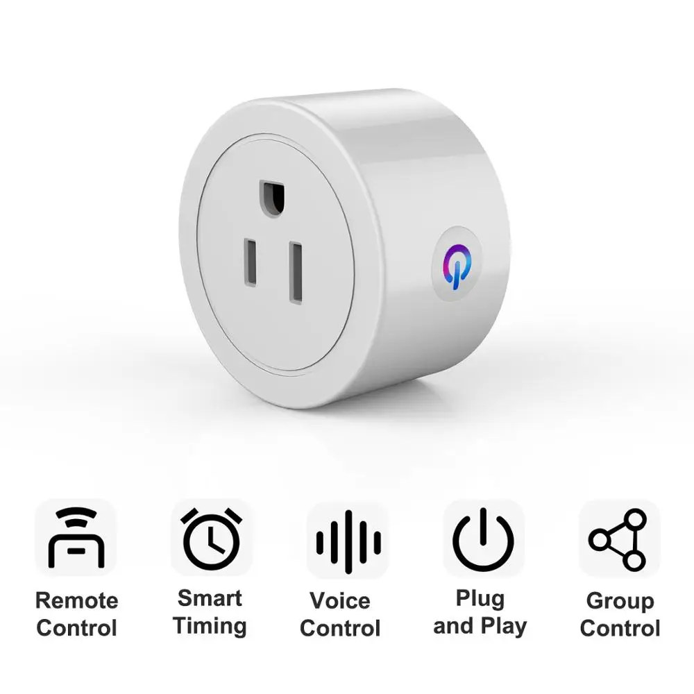 Мини Smart Plug работает с Amazon Alexa Google Assistant-пульта дистанционного - Цена: 589,84 руб.