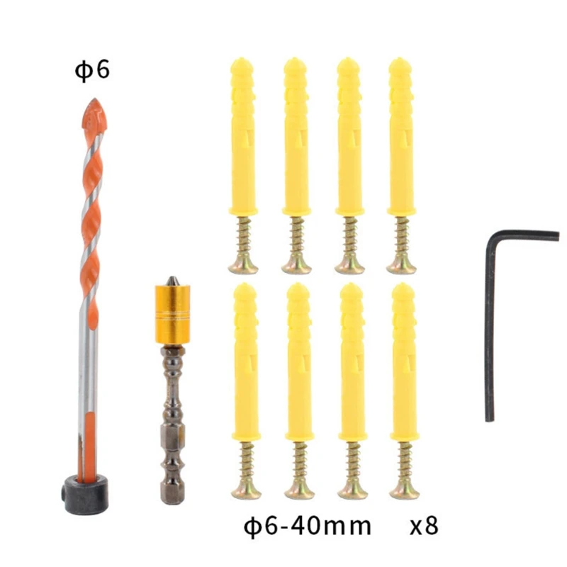 

50LB Black Multi-purpose Picture Hanging Kit Easy to Use Picture Hanging Kit Heavy Duty High-quality Most Versatile Tools