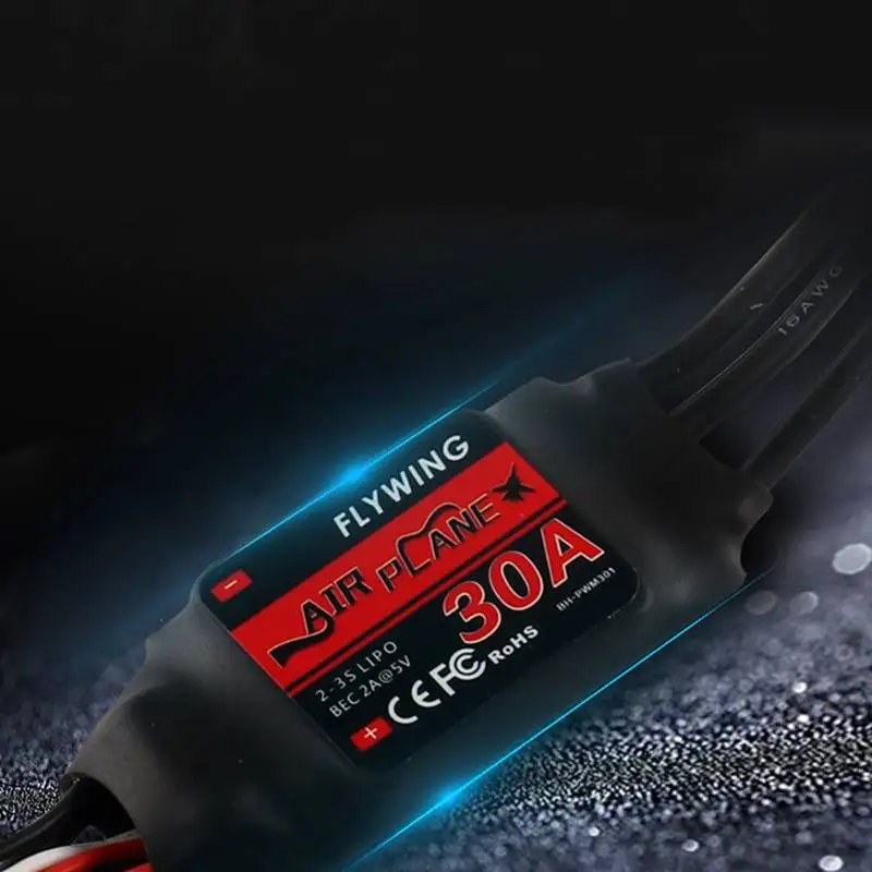 FLYWING 30A/40A 2 3S бесщеточный ESC с 5V 2A BEC контроллер скорости двигателя Дрон самолетов