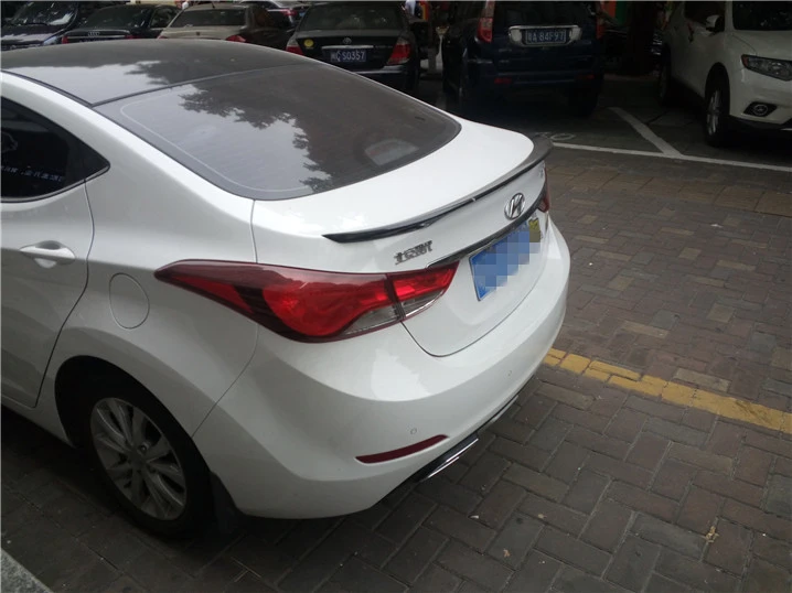 Спойлер для Hyundai Elantra заднее крыло из АБС пластика грунтовой цвет задний спойлер