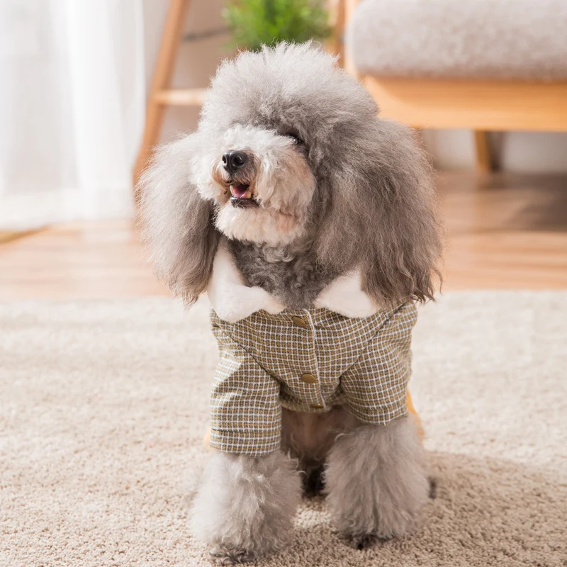 Hipidog утолщенная лондонская Роскошная зимняя куртка для собак клетчатая Одежда