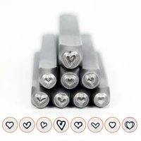 1 523mm fat heart steel stampdiy metal punch stampmetal jewelry design stamps