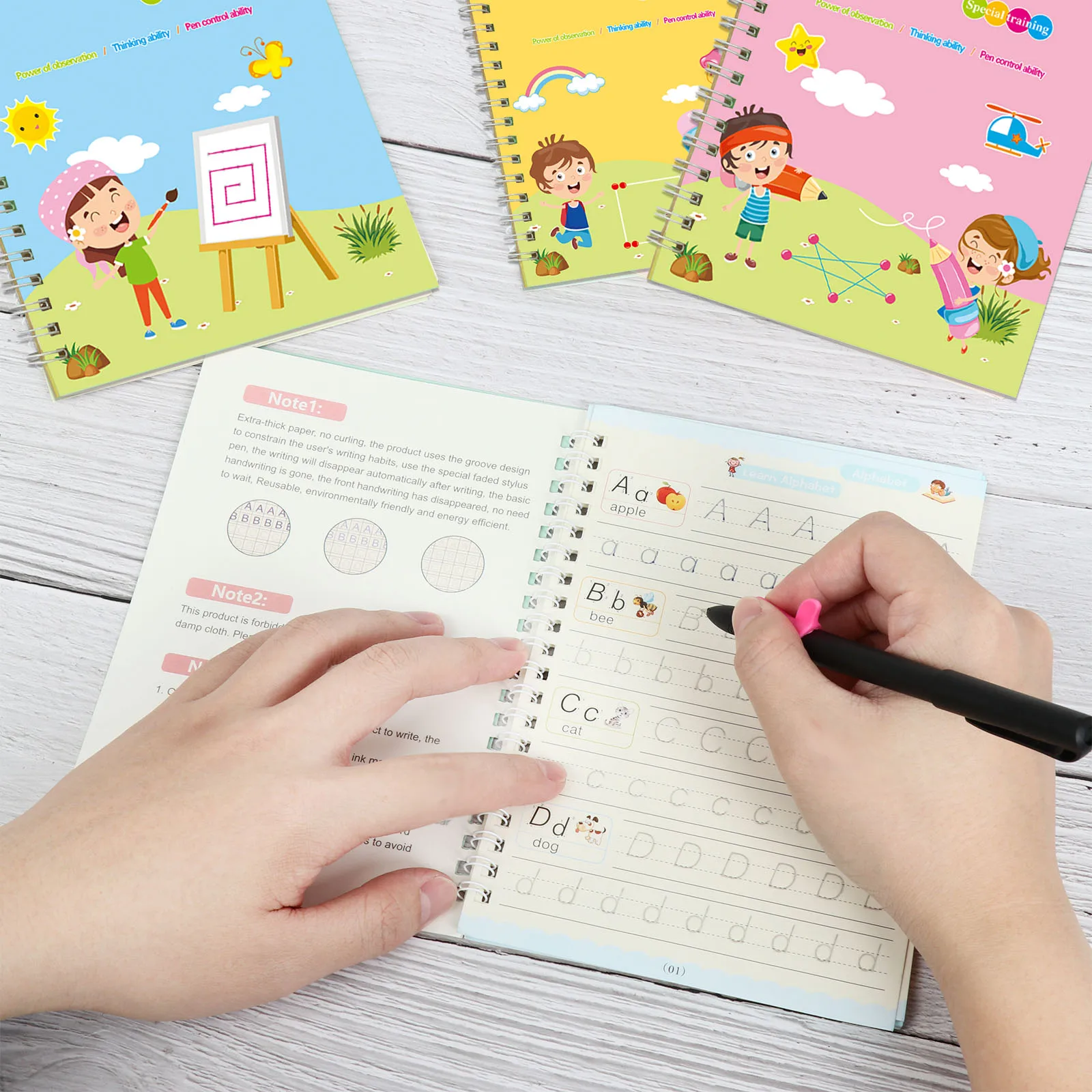 

Magic Practice Book Free Wiping Children's Toy Writing Sticker English Copybook For Calligraphy Montessori Toys