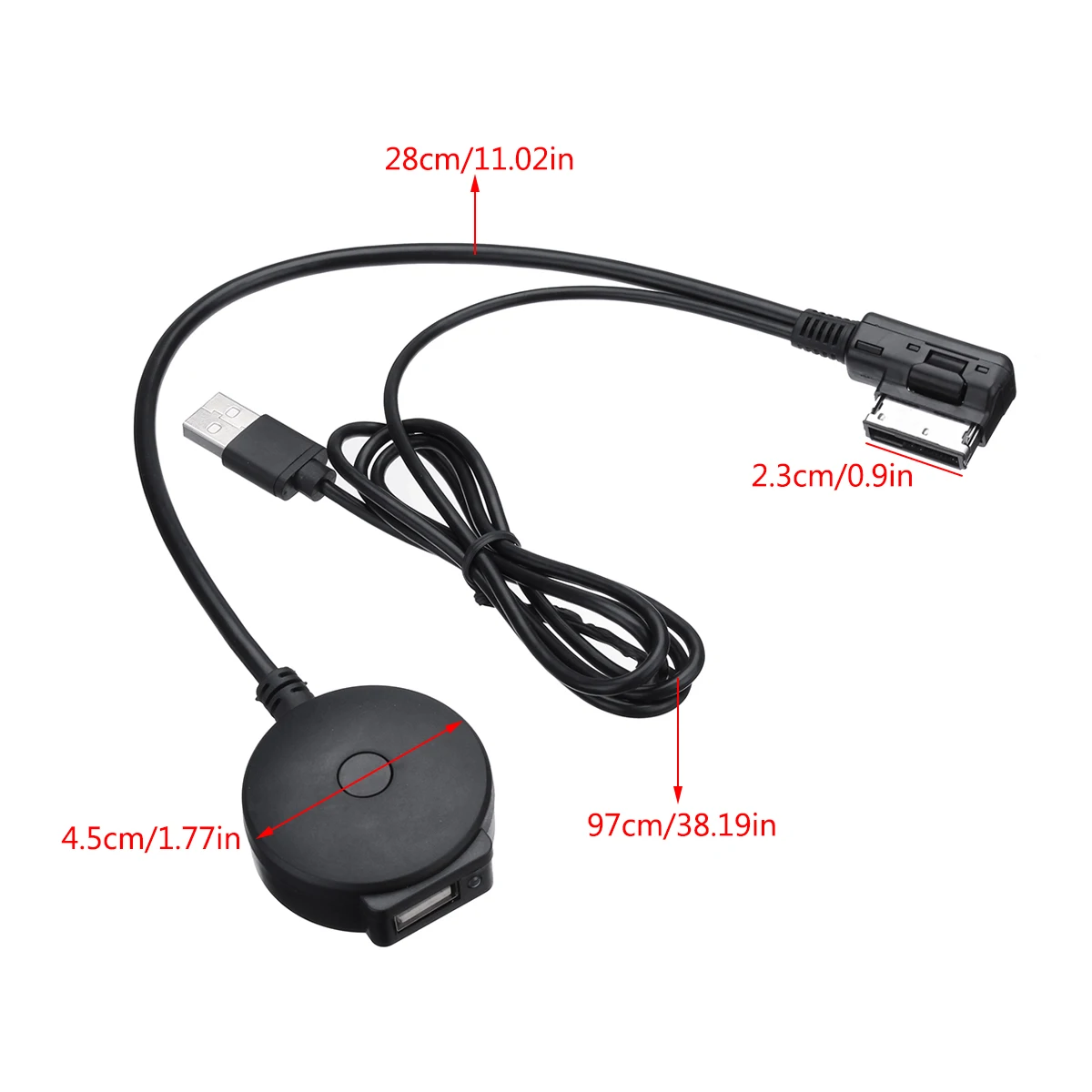 1 шт. Bluetooth музыкальный адаптер AMI MDI автомобильный Bluetooth-приемник MP3 интерфейс