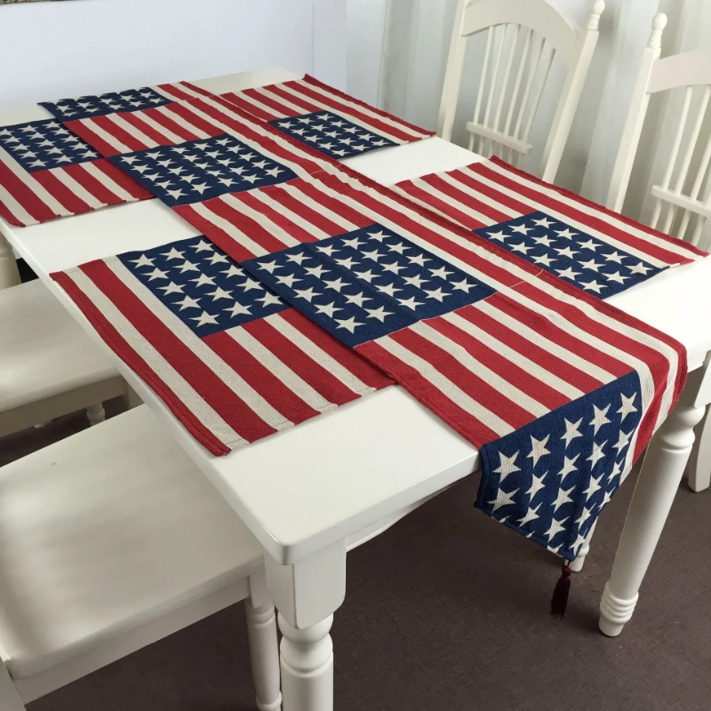 Современная светильник Роскошная настольная дорожка с американским флагом