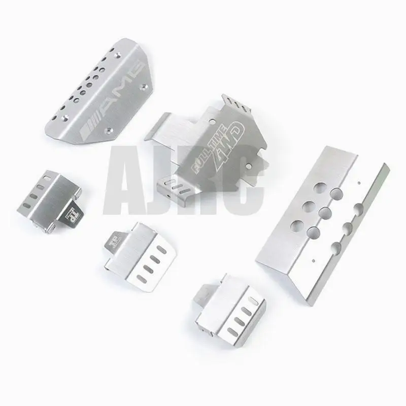 Trx-6 de metal para coche teledirigido, placa de deslizamiento de protecci&oacute;n de armadura de parachoques G63 para Traxxass TRX6 TRX-4 G500 88096-4 opci&oacute;n de actualizaci&oacute;n-1