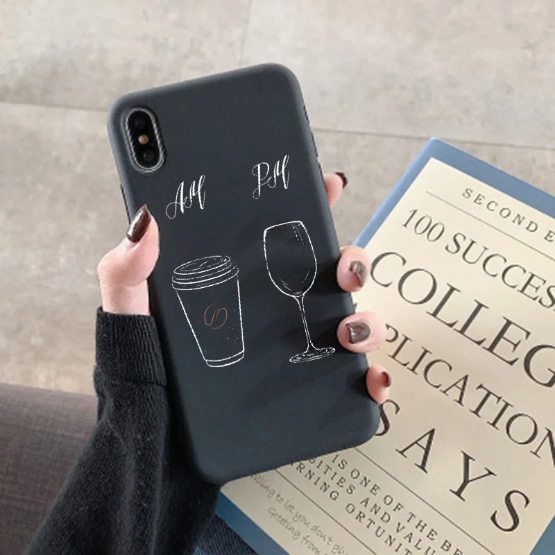 Чехол для телефона с бокалом красного вина iPhone 11 12 13 Pro Max 8 7 6s Plus XR Xs mini X SE 2020 мягкий