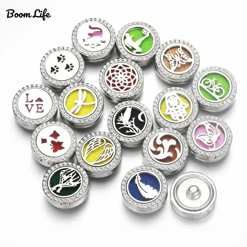 Медальон для ароматерапии 18 мм магнитный диффузор эфирных масел из нержавеющей