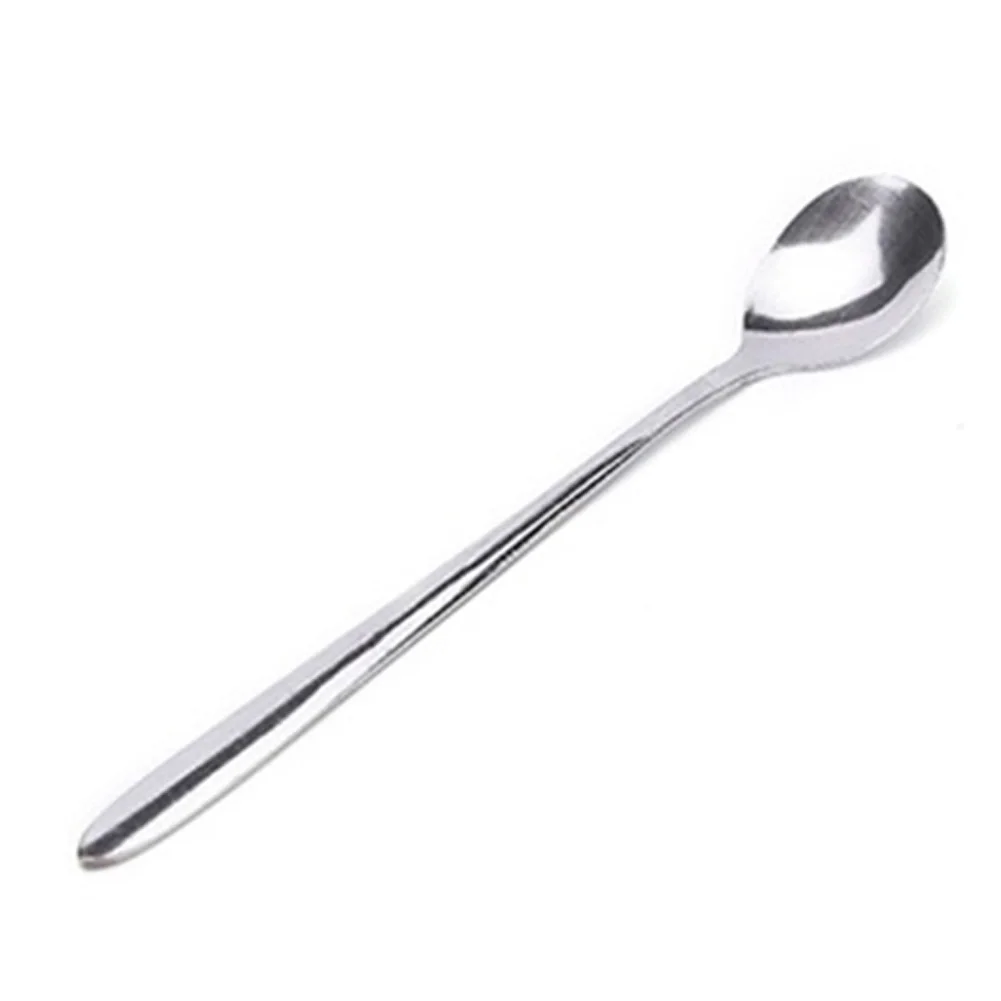 Эргономичная портативная многофункциональная ложка для кофе с длинной ручкой из