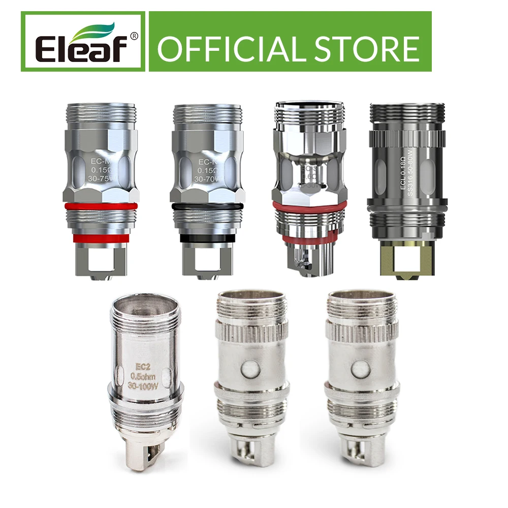 Eleaf EC Series Coil Head/ECML/ECL/EC-M/EC-N/EC2/ER Head для iJust 2/iJust S/iStick электронная сигарета |