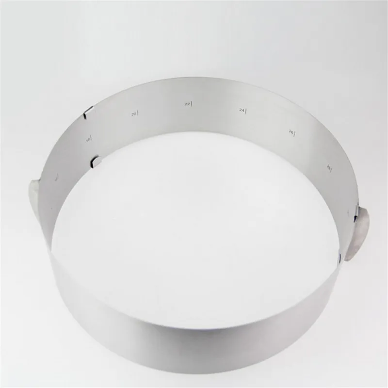 6-12 дюймов Регулируемая форма для торта из нержавеющей стали печенья помадка мусс