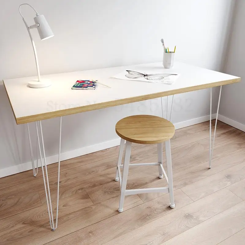  Nordic study desk solid wood modern simple light luxury writing office ins renting transformation table |